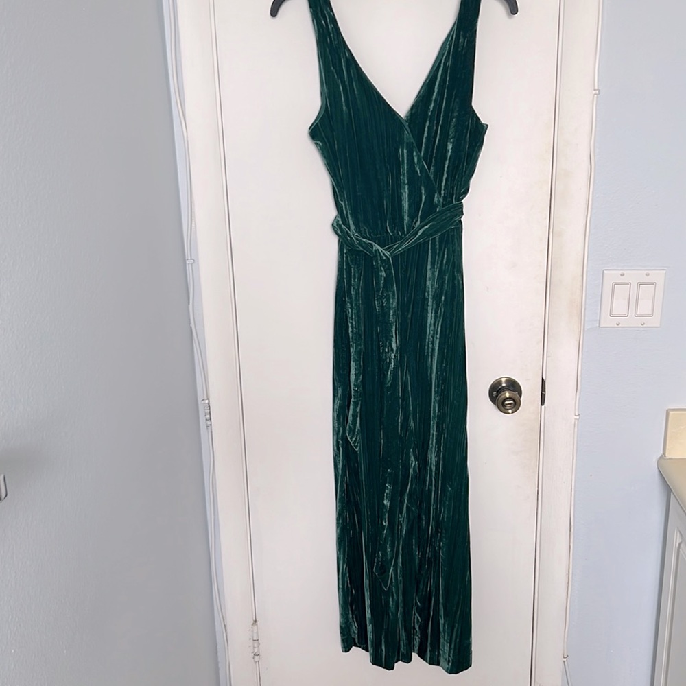 Velvet Wide Leg Jump Jumpsuit